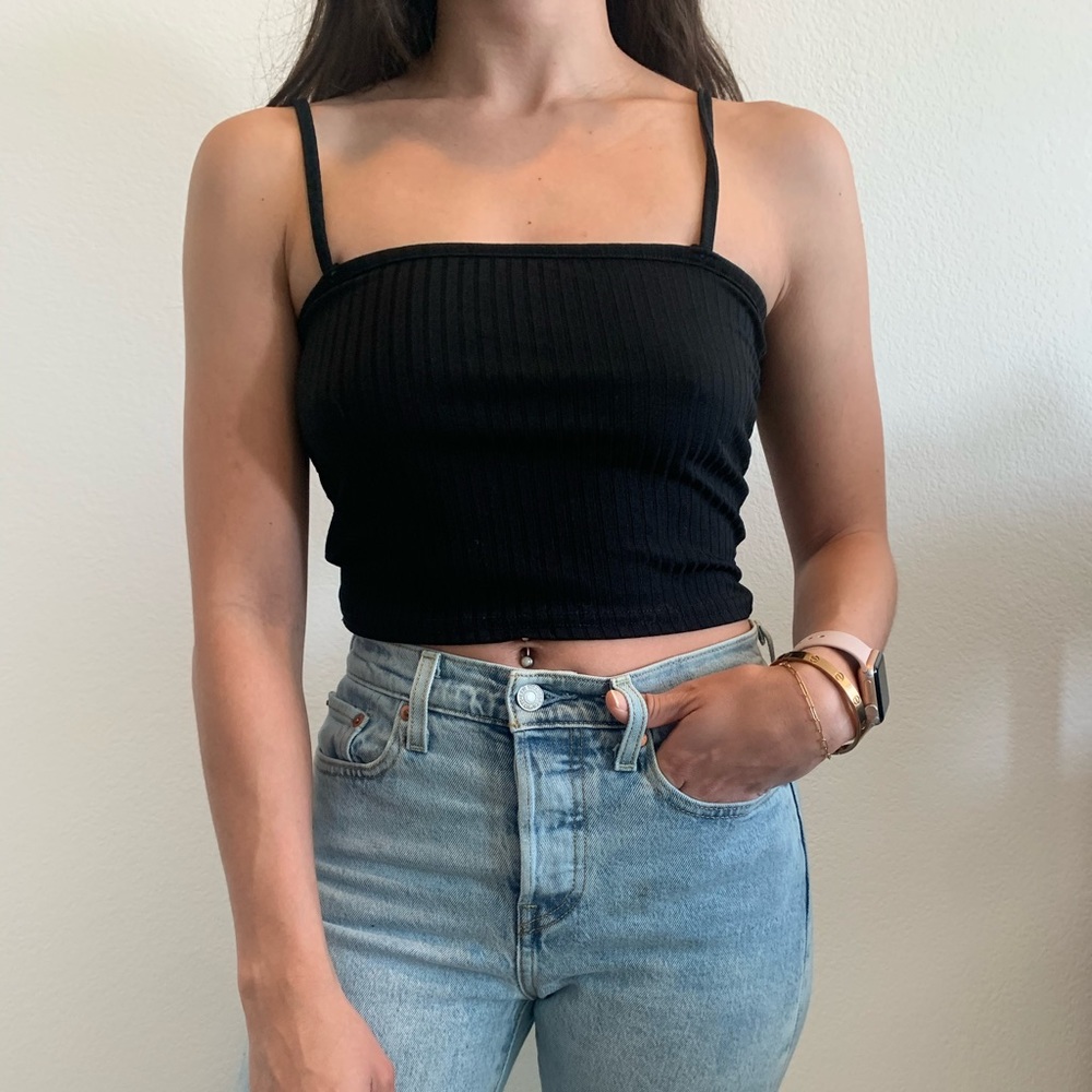 Black Nasty Gal crop top